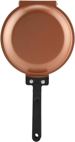 LRTYZBD Poêle à frire, poêle à frire double face pour œufs au plat, crêpes, ustensiles de cuisine, poêle à crêpes double face