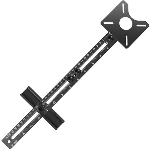 Foppla Aluminiumlegierung Router Fräsen -Rillenhalterung Verstellbares Holzbearbeitungsrouter -Kreis -Schablone für Trimmmaschine