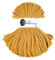 Bobbiny Flechtkordel Jumbo - 9mm - Baumwollkordel Baumwollgarn Garn Kordel Makramee Schnur Kordelband Natur Baumwolle DIY-Basteln 30m - Mustard