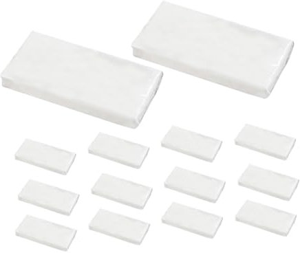 JEWEDECO 15taschen Gesichtshandtuch Kosmetiktücher Für Reise Kosmetikservietten Beutel Nachfüllpackungen Seidenpapier Für Hotels Taschentuch-nachfüllpackungen Für Auto