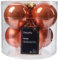 Weihnachtskugeln Glas 8cm 6 Stück - matt & glänzend - Große Christbaumkugeln Weihnachtsbaumkugeln für Weihnachten - Christbaumschmuck & Weihnachtsbaumschmuck - Kürbis