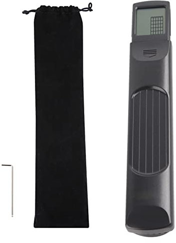 Tragbares Taschen-Gitarre-Übungswerkzeug mit drehbarem Chart-Bildschirm, Pocket-Gitarren-Übungsgriff, Gitarren-Gadget, Akkordtrainer für Anfängergitarristen