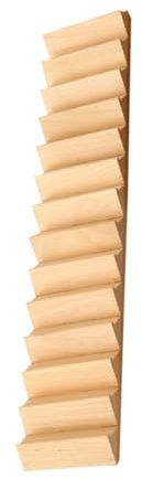 ERINGOGO Escalera De Muñeca De Madera Sin Pintar Casa De Muñecas Escalera Recta De Peldaños para Mobiliario Miniatura Accesorios para Decoración De Interiores