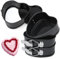 BelleStyle Cake Tins for Baking,4 PCS 4 Inch Mini Springform Cake Tins,Non-Stick Heart Shaped Cake Pans for Baking,Small Cheesecake Tin with Removable Bottom,Cake Pan for Pie Cheesecake Pizzas Quiches