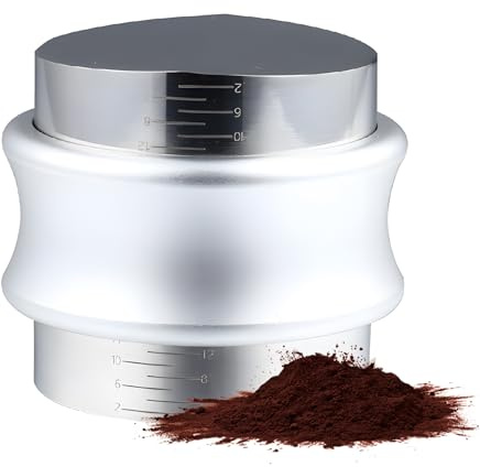 FLEXMAN 2 in 1 Kaffeeverteiler und Tamper, Doppelkopf Espresso Nivellierer aus Edelstahl, Höhenverstellbares Espresso Verteilungswerkzeug (51mm)