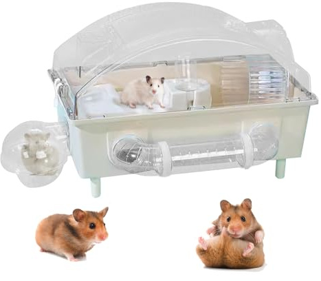 Hamsterkäfig – Freigehege für Haustiere, Lebensraum für Haustiere, mit Belüftung, für Chinchilla, Hamster, Igel, Kaninchen, Meerschweinchen, Frettchen