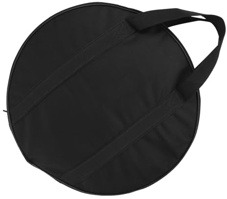 EXAOMBLE Gong Tasche 40cm aus Stoßfestem Oxford Stoff mit Flexiblem Griff und Doppellagigem Boden für Sicheren Transport von Becken und Percussion Zubehör