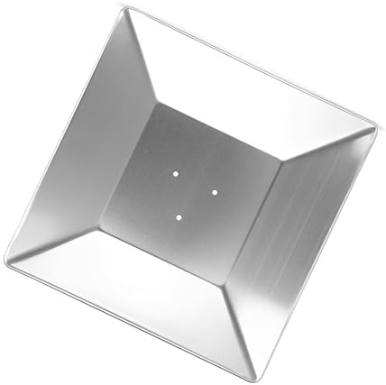 Réflecteur de chauffage de terrasse, couvercle de réflecteur carré en aluminium comprenant trois trous prépercés pour la plupart des chauffages de terrasse, remplacement du couvercle supérieur du