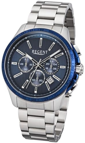 Regent HerrenArmbanduhr Chronograph Quarz Edelstahl 11150650
