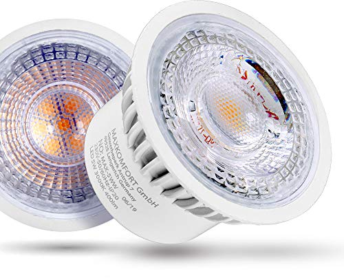 LED Modul MAX 230V 5W flach| für Einbaustrahler GU10/MR16 Ersatz | warmweiß, Ø 50mm, Einbauramen Leuchtmittel Direktanschluss 230V