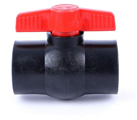 Kugelhahn 32 mm Wasserversorgungsventil PE lösungsgeschweißte Gleitenden Zwei-Wege-Ventil für Wasserkontrolle und Abschaltung (1 Stück)
