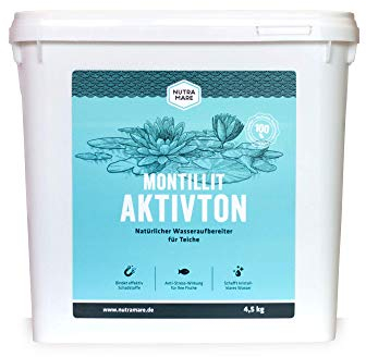Nutramare Montillit Aktivton 4,5kg | Natürlicher Teich-Wasseraufbereiter für klares Teichwasser, Teichklar Teichreiniger