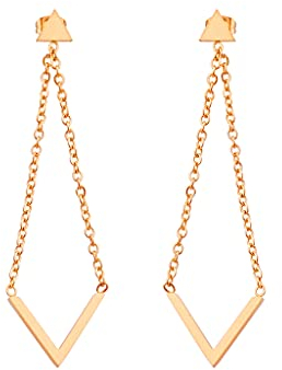 a little something® Ohrringe Norrebro | Damen Ohrhänger mit 18 Karat Vergoldung (Gold & Roségold) | Inklusive nachhaltiger Geschenkverpackung mit FSC®-Zertifikat
