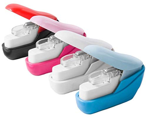 LANCHEN Colour Stapleless Hefter Buch Papierhefter Hefter Mini Tragbar Ohne Heftklammern
