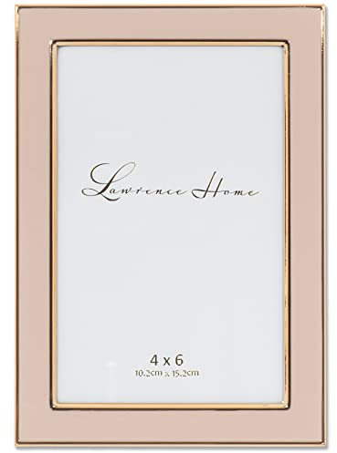 Lawrence Frames Bilderrahmen aus Metall und Emaille, 10 x 15 cm, Rosa