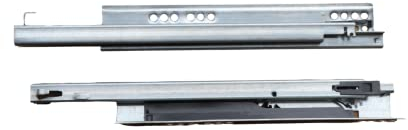 1 Paar Schubladenschienen, weiche unsichtbare Schienen, Typ Quadro mit Teilauszug und Soft-Verschluss, Ersatzteil, kompatibel mit Leroy Merlin, Ikea - (500 mm)