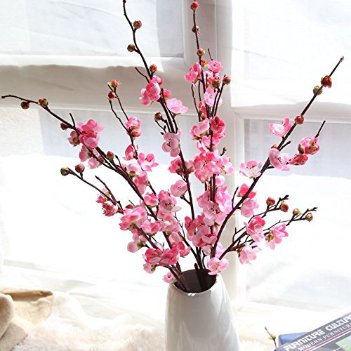 Fleur artificielle de prunier en fleur de cerisier japonais pour décoration de maison, mariage, jardin, restaurant