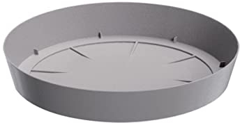 botle Soucoupe pour Pot de Fleurs - 30,5 cm - Couleur : Pierre Grise