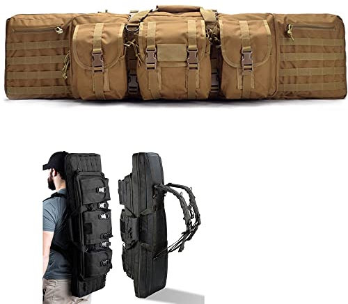 XVBVS Etuis Souple pour Carabine Malette Fusil Malette Airsoft Sac Tactique Malette Transport Arme Sac de Tir Malette Pistolet Étui pour Fusil de Chasse Sac à Dos Souple pour Fusil de Chasse