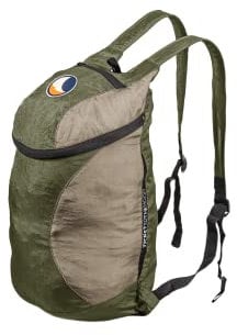 Ticket to the Moon Mini Backpack - Army Green/Khaki | Rucksack aus Fallschirm-Nylon mit 15L Kapazität, Ultraleicht, vielseitig einsetzbar, langlebig, umweltfreundlich | Das Original seit 1996