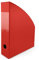 Netuno 1 x faltbarer Stehordner aus Kunststoff A4 Rot Rückenbreite 7cm Archiv-Stehsammler Archive Box Pappe Karton Dokumentensammler Aktenmagazinhalter Zeitschriftenhalter Kunststoff-Organizer