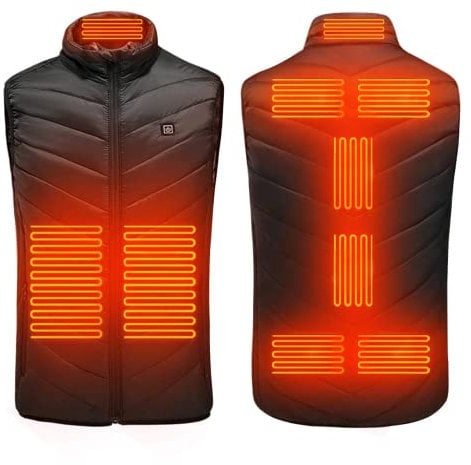 Heated Body Warmer Ladies Men, Heated Vest Heating Jacket With Usb Rechargeable Electric Thermal Vest, Winter Warm Lightweight Heating Gilet For Hunting, Outdoor, Skiing