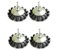 4 Pcs Steel Wheel Wire Brush, 75mm Rotary Twist Knot Wire Brush, Drill Wire Wheel Brush for Cleaning Rust, Stripping, Sanding