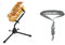 Stagg 13270 Einzelständer für Alt und Tenorsaxophon & Nackengurt für Saxophon (extra weich gepolstert) - für Alt- / Tenorsaxophon - Universal Eastman Saxophongurt Gurt Tragegurt für Saxophon