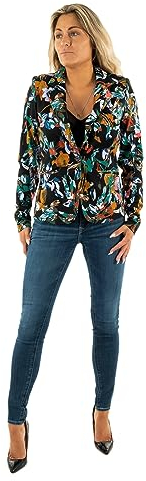 ICHI Damen IHKATE Print BL16 Blazer, 202169/Multi Collage Flower AOP, S