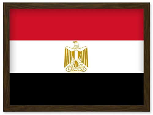 Artery8 Egypt National Flag Patriotic Vexillology World Flags Country Region Poster Artwork Framed Wall Art Print A4