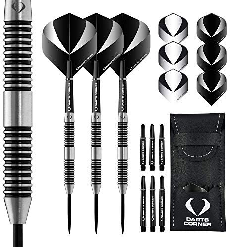 Darts Corner Warfare Darts | M5 | Stahlspitze Dartpfeile Set Schwarzer Ring | 25 g (D0629)