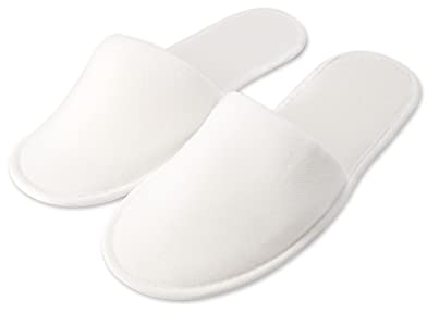 SHOBI pantofole per ospiti in spugna - Ciabatte Monouso per Hotel unisex Taglia unica (Chiusa, 100)
