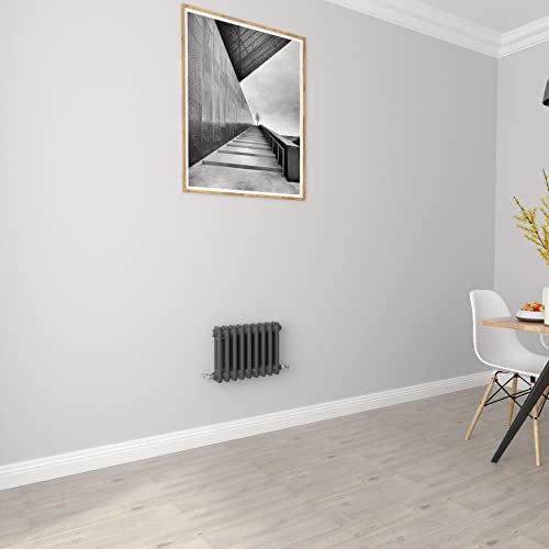 Anthracite radiators Horizontal 2 Column Rads Cast Iron Style Central Heating radiators for Bathroom,Living Room and Kitchen 300x425mm