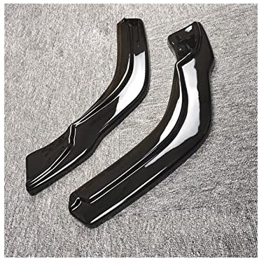 USDGIW Für VW Für Tiguan Für R-Linie 2017 2018 2019 2 Stücke Auto Glanz Schwarz Hintere Stoßstange Lip Seite Splitter Klappen ABS Kunststoff Externe Trim Auto Heckspoiler Flügel