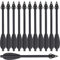 HUNTSPM 6,3 Aluminium Pistole Armbrust Bolzen Pfeile,Mini Armbrustbolzen Armbrustpfeile mit Jagdspitzen Jagdpfeile für 50-80 lbs Pistolenarmbrust Präzisions Zielscheibe Bogenschießen (6stk Black)