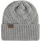 KNIT FACTORY - Sally Mütze - Strickmütze für Damen und Herren - Beanie - Wintermütze mit Wolle - Robusten Look - Hochwertige Qualität - Iced Clay