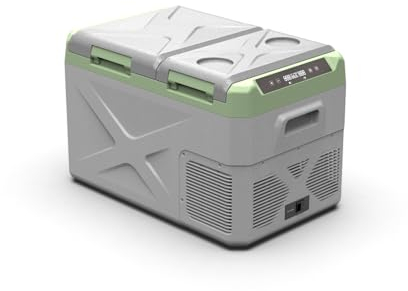 Steamy-E Single Zone 35, Nevera de compresor portátil eléctrica, 24 Litros, Gris, 12V / 230V, para Congelar y Enfriar de -20°C a +20°C, Ideal para Camping