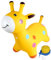 Milageto Kleinkinder reiten auf Einer Giraffe. Giraffen-Hüpftier-Hüpfer mit Pumpe. Aufblasbarer Hüpfer für Kindertagsgeschenke, Gelb