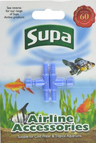 Supa Airline Regulator Carded, Pack of 2. Designed To Allow The Air Flow In Your Aquarium Airline System To Be Controlled