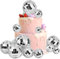 CRASPIRE 11Pcs 5 sizes Disco Ball Cake Topper Sliver Mini Disco Balls Decoration Disco Theme Accessories for Birthday Cake Party 70s Theme Party Favor Cake Disco Ball Party Decorations