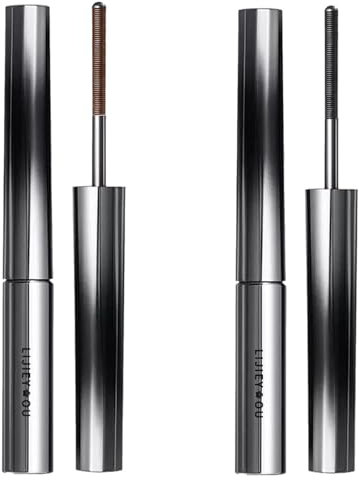 Iron Wand Mascara,Iron Rod Mascara,Iron Wand Mascara,Iron Wand Mascara,Metallstab Mascara, Lockenstab Mascara,Wischfest,Langlebig (Schwarz+)
