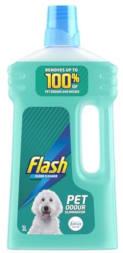 AMK® Flash Pet Odour Eliminator Floor Cleaner 1L Eliminates Lingering Pets Odours Suitable For Most Floors Provides Fresh Scent Gentle Formula Contains No Bleach