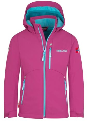 Trollkids Girls Balestrand Jacket 152, Bright Berry