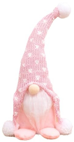 YAQUEKOU Wichtel Weihnachten Weihnachtswichtel Wichtel Figuren Weihnachten Dekoration Weihnachtsdeko Christmas Decorations Wichtel Zubehör für Home Küche Deko (Rosa)