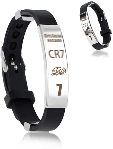 Ainvliya C r7 Armband, Nummer 7 Fußball Armband Fußballsport Silikonarmband Trikot Deko Geschenk für Männer Jungen Fußballfans Sportbegeisterte Fußballkultur Stylisches Statement Accessoire