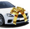 Moosono Große Gold Schleife für Auto, Geschenkschleifen Große, Riesige Autoschleife, Car Bow für Fahrrad und Schleife mit Saugnapf,18 Geburtstag Auto(23 inches)