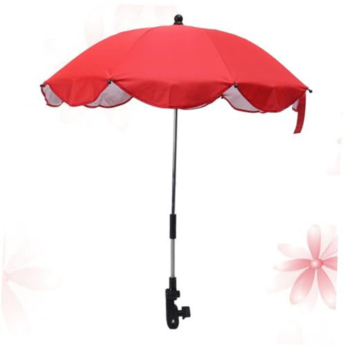 ifundom Sombrilla para Cochecito de Bebé Sombrilla Ajustable Soporte para Cochecito de Bebé Bicicleta