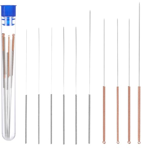 Lnngub 3D Printer Nozzle Cleaning Kit,10 Pcs 3D Printer Cleaning Needle Stainless Steel Nozzle Cleaning Needles for Printers Accessories(Diameter 0.15/0.2/0.25/0.3/0.35/0.4/0.5/0.6/0.8/1 mm)