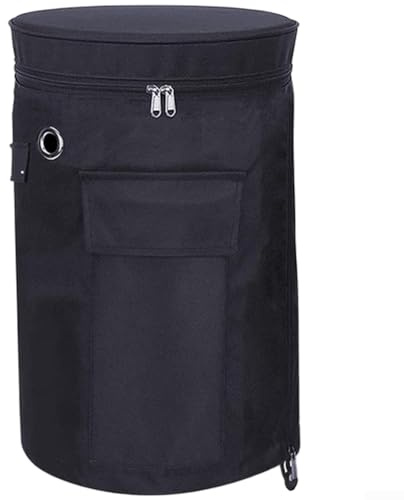Propan-Tankabdeckung, wasserdicht, 600D-Oxford-Gewebe mit Belüftungsöffnungen, Gasflaschenhülle für 5 kg 11 kg Flaschen, winddichte Aufbewahrungstasche, schwarz (kleine Größe: 25 x 52 cm)
