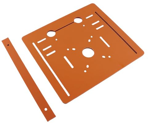ZJchao Router Table Acrylic Cutting Machine Base Plate Circular Saw Bottom Board Table Insert Plate for Woodworking Projects 28x25cm